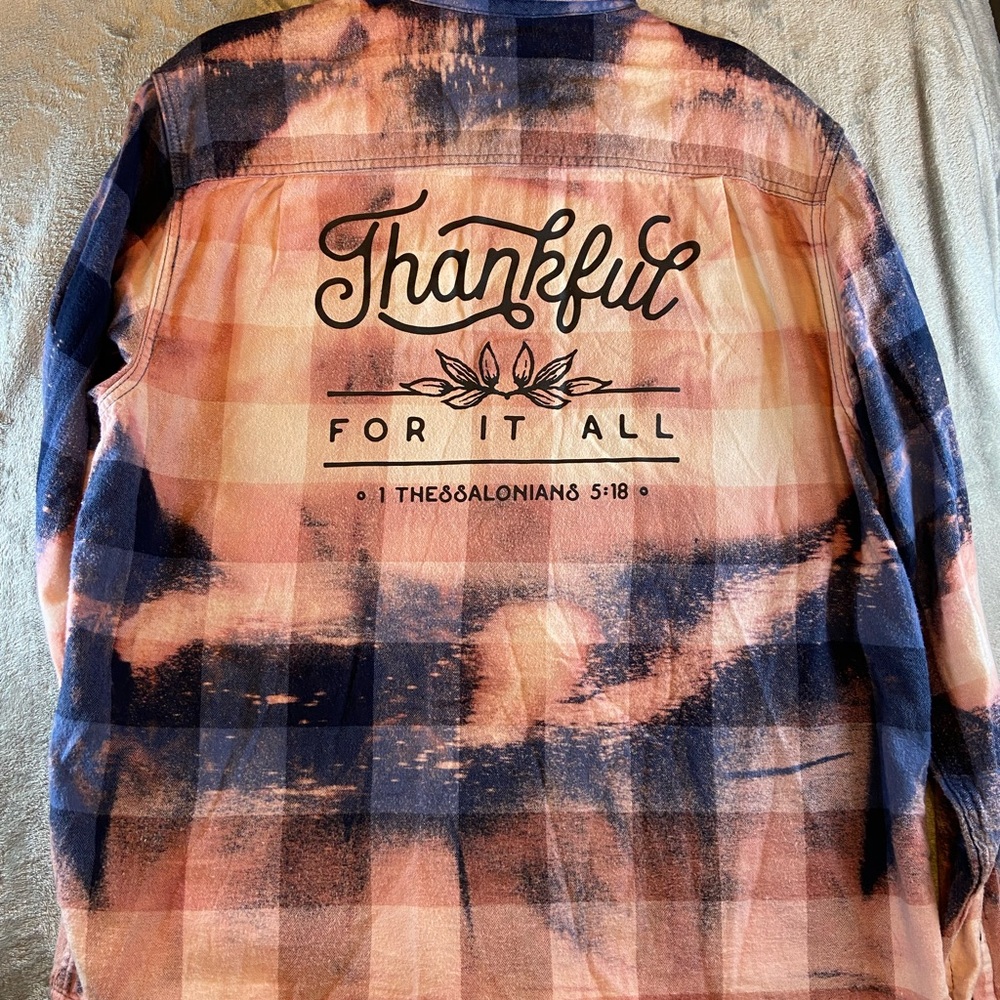 Urban Outfitters Style Blue and Pink  Flannel Shirt - size XL